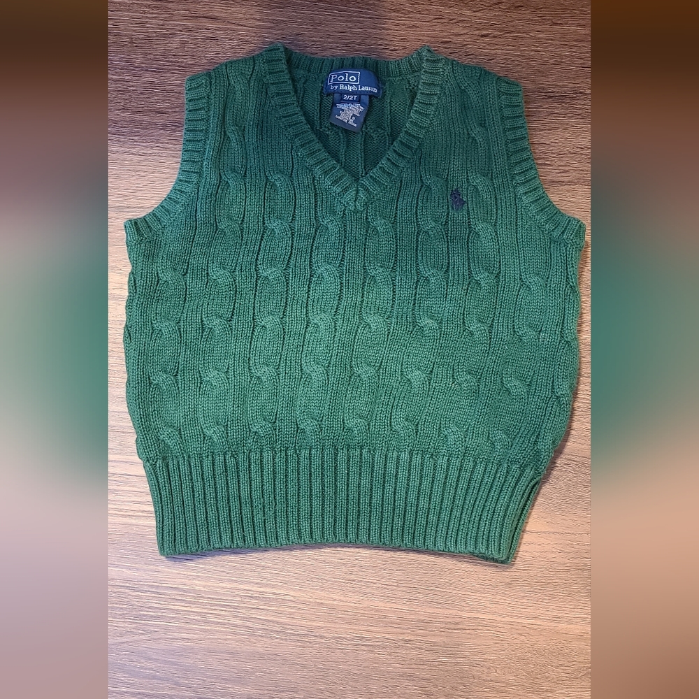 Polo 2T Green Sweater Vest